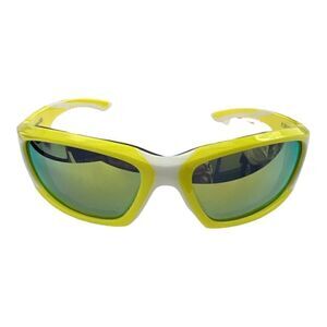 Forceflex Floating Sunglasses Yellow/White W/Mirror Lens.